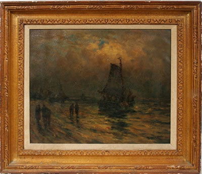 "Getting Away for the Night" by Robert Hopkin - Auction record, sale price, and art valuation. Compare with similar artists and explore comparable artworks.