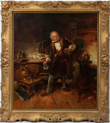 The Chemist by Gerhard Dickmeis - Auction record, sale price, and art valuation. Compare with similar artists and explore comparable artworks.