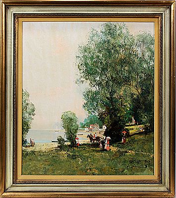 GARDEN WALK by Wilhelm Thelen - Auction record, sale price, and art valuation. Compare with similar artists and explore comparable artworks.