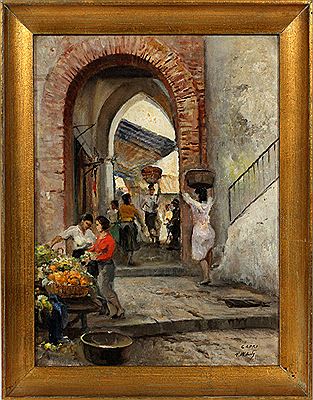 Capri Market Scene