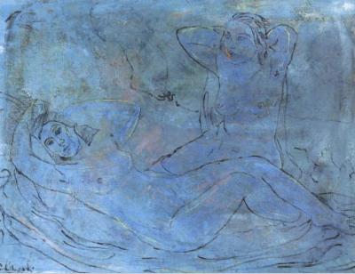 Two female nudes