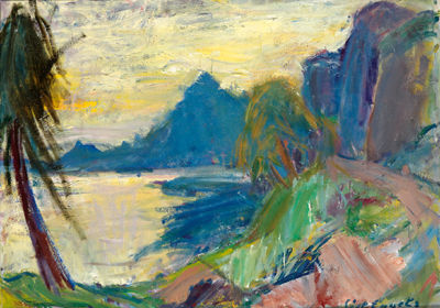 Sample artwork by Lisl Engels (1916 - 2006), known for still-life painting - View similar artists and auction records
