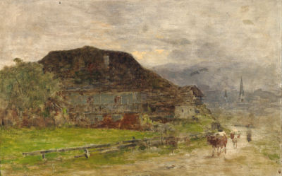 Sample artwork by Bartolomeo Bezzi (1851 - 1923), known for landscape painting - View similar artists and auction records