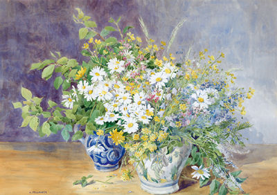 Sample artwork by Hermine Faulhaber (1884 - 1952), known for still lives, landscapes and architectural views painting - View similar artists and auction records