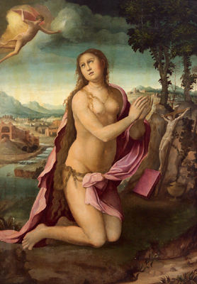 The Penitent Magdalene in a landscape