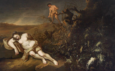 Sleeping Mymph Observed by a Satyr by Abraham Cuylenborch - Auction record, sale price, and art valuation. Compare with similar artists and explore comparable artworks.