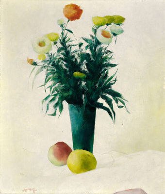 Blumen und Äpfel, um 1930