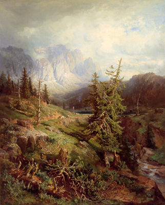 Mountain Landscape around Karrersee by Gottfried Seelos - Auction record, sale price, and art valuation. Compare with similar artists and explore comparable artworks.