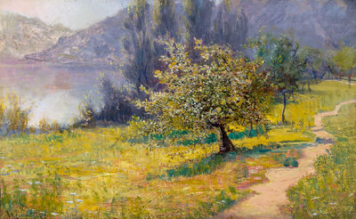 "View of Weissenkirchen on the Danube"
