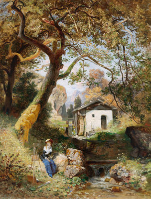 At the Easel
