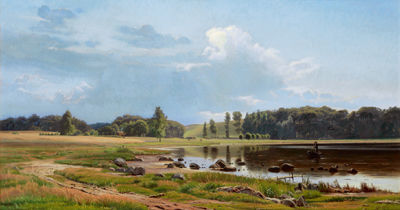 A Summer's Day by Harald Foss - Auction record, sale price, and art valuation. Compare with similar artists and explore comparable artworks.