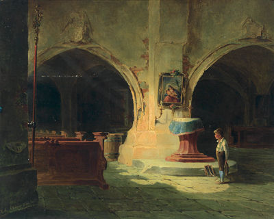 A Schoolboy's Church Visit