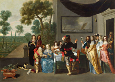 Sample artwork by Christoffel Jacobsz van der Lamen (1606 - 1651), known for figure, genre painting - View similar artists and auction records