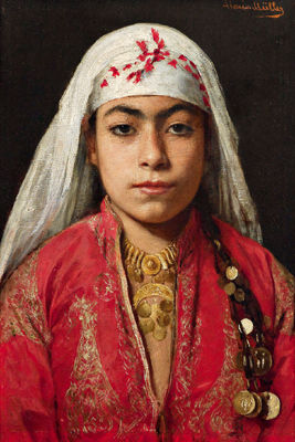 Portrait of a young Oriental woman