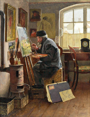 The painter in his atelier