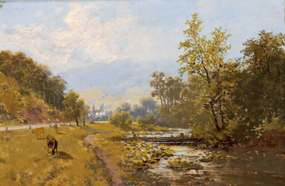 Helenenthal bei Baden by Karl Carl Wahler - Auction record, sale price, and art valuation. Compare with similar artists and explore comparable artworks.
