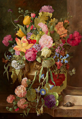 Large floral still life