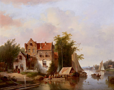 Sample artwork by Jacobus Van Der Stok (1795 - 1864), known for painting - View similar artists and auction records