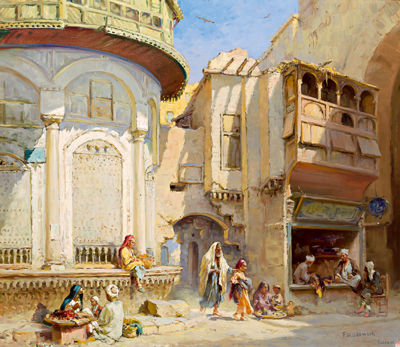Sample artwork by Frans Wilhelm Odelmark (1849 - 1937), known for market genre painting, folk life painting - View similar artists and auction records