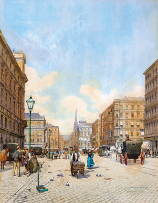 Kärntner Straße by Franz Poledne - Auction record, sale price, and art valuation. Compare with similar artists and explore comparable artworks.