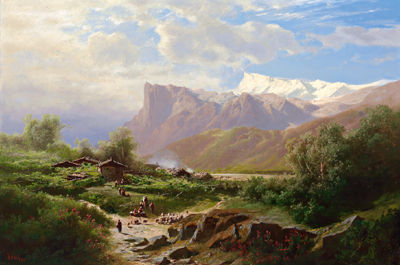 Blick auf den Gantkogel und die Mendelnase by Leopold Heinrich Voscher - Auction record, sale price, and art valuation. Compare with similar artists and explore comparable artworks.