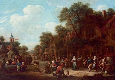 Country kermis in a Dutch village