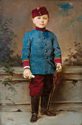 Full-Length Portrait of a Young Boy