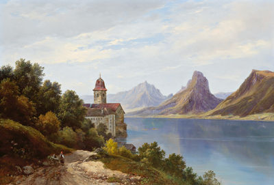 View of the Salzkammergut (?)