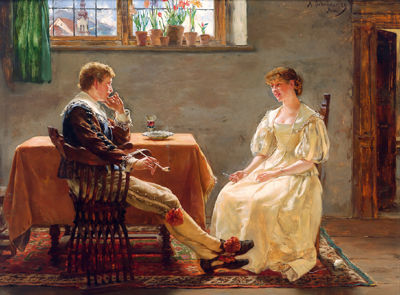 Afternoon Chat in the Parlour