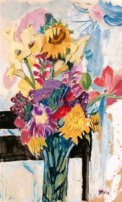 Bouquet of flowers by Johanna Dorn-Fladerer - Auction record, sale price, and art valuation. Compare with similar artists and explore comparable artworks.