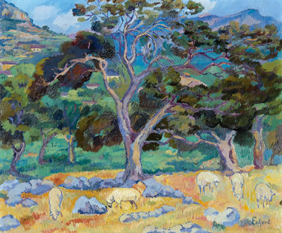 "Landscape in Pollensa (Majorca)"