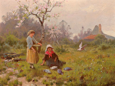 Sample artwork by Joseph Paulman (19th century), known for painting - View similar artists and auction records