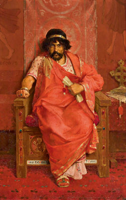 King Herod on his Throne