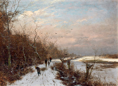 Winter Landscape with Wood Collectors