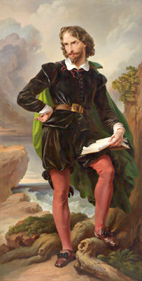 Full-Length Portrait of a Poet (?) by Karl Joseph Geiger - Auction record, sale price, and art valuation. Compare with similar artists and explore comparable artworks.