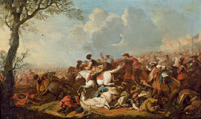 Cavalry engagement by Jan Pieter van Bredael II - Auction record, sale price, and art valuation. Compare with similar artists and explore comparable artworks.