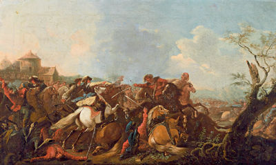 Cavalry engagement
