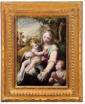 The Virgin and Child with the Infant Baptist in a landscape