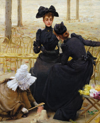 Conversation in the Garden of Luxembourg