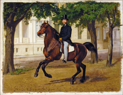 Sample artwork by Carl Constantin Steffeck (1818 - 1890), known for animal and landscape painting - View similar artists and auction records