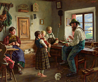 The New Toy by Emil Rau - Auction record, sale price, and art valuation. Compare with similar artists and explore comparable artworks.