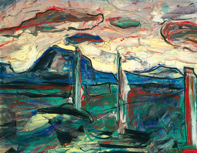Traunsee mit Segelbooten im Hintergrund der Traunstein by Karl Anton Wolf - Auction record, sale price, and art valuation. Compare with similar artists and explore comparable artworks.