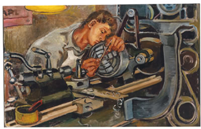 "At the Turning Lathe"