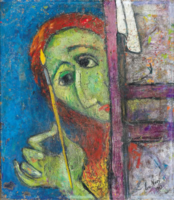 Portrait of Eva Nagy: “Paintress” (self-portrait)