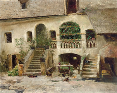 View of an Inner Courtyard