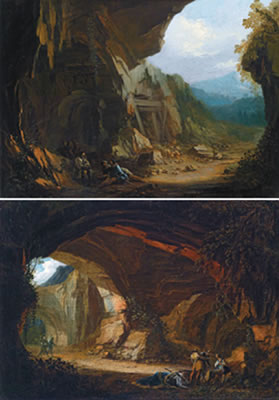 Two grotesques with brigands and their booty (2) by Philip Hieronymus Brinckmann - Auction record, sale price, and art valuation. Compare with similar artists and explore comparable artworks.