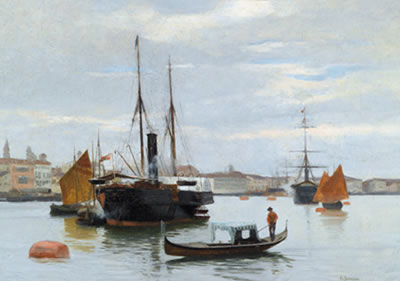 Triest harbour view
