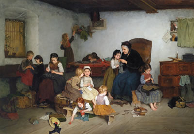 The needlework lesson