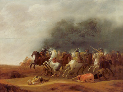 Cavalry engagement