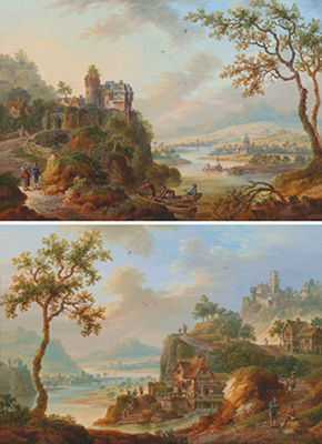 Two river landscapes, pendants by Franz Hochecker - Auction record, sale price, and art valuation. Compare with similar artists and explore comparable artworks.